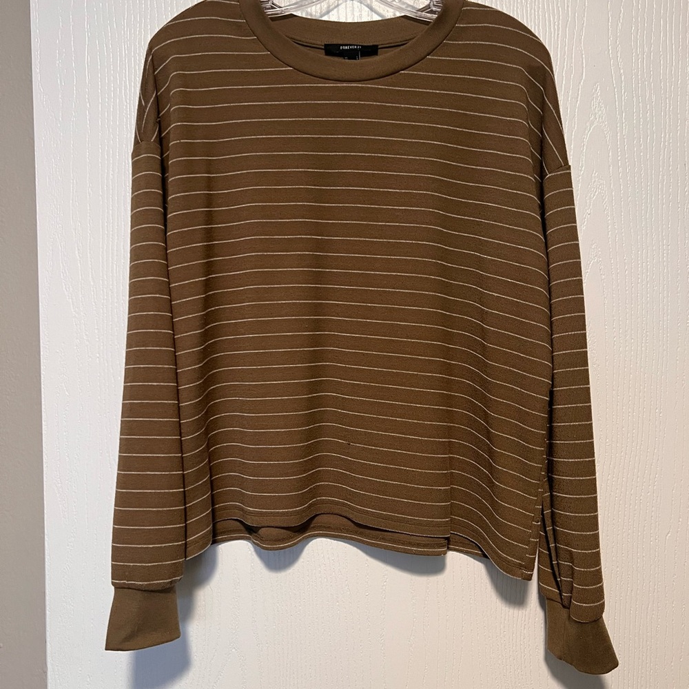 Forever 21 Striped Long Sleeve Sweater